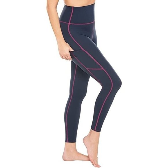 Miraclesuit Dress Blues Tummy Control Performance Leggings Small S - Picture 2 of 4